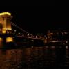 Цепной мост ночью
